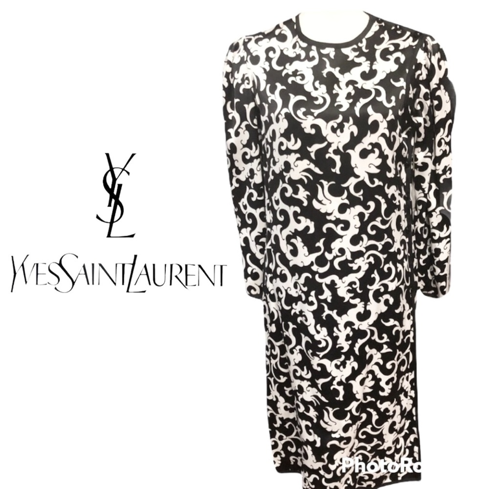 Yevs saint Laurent | 1977 vintage Rive Gaude, cheongsam Dress